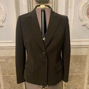 Le Suit. Size 14. Pinstripe Tailored Professional Blazer Jacket. Lined. DD